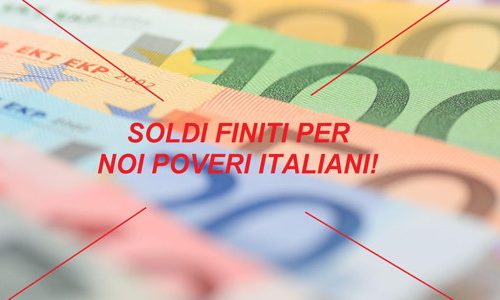 Italiani sempre più poveri, 1.327 euro lo stipendio medio, 6.000 euro meno rispetto a quello tedesco
